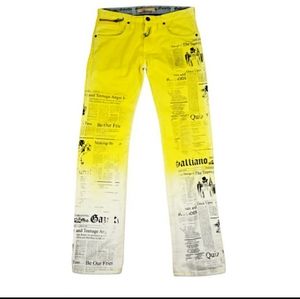 John Galliano jeans.